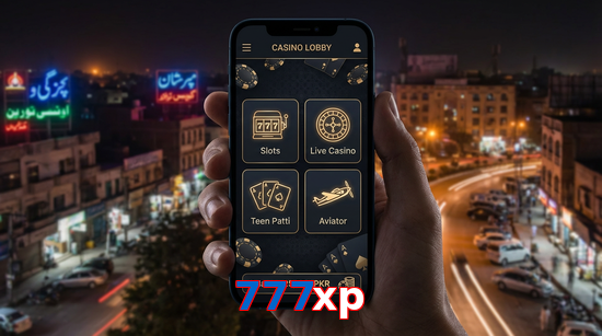 Main screen of 777Xp app page for PK players